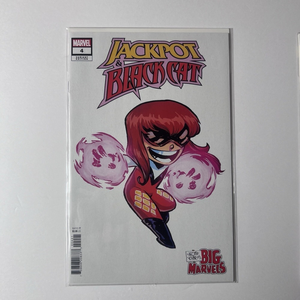 Marvel Comics "Jackpot & Black Cat" #4 Skottie Young Big Marvels Variant